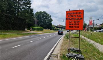 Herstelwerken asfalt: Provinciebaan en Hundelgemsebaan
